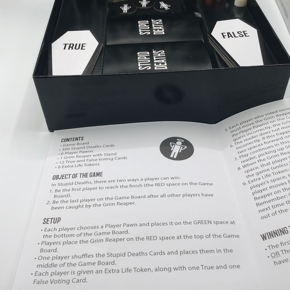 Stupid Deaths Board Game The Frightfully Funny Game Ages 12 + 2-6 Player… - Picture 3 of 5